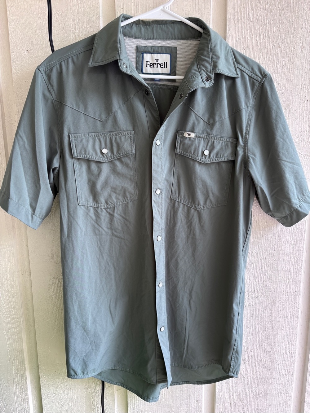 Men's Ferrell Short-Sleeve Button-Down Shirt - Sage Green